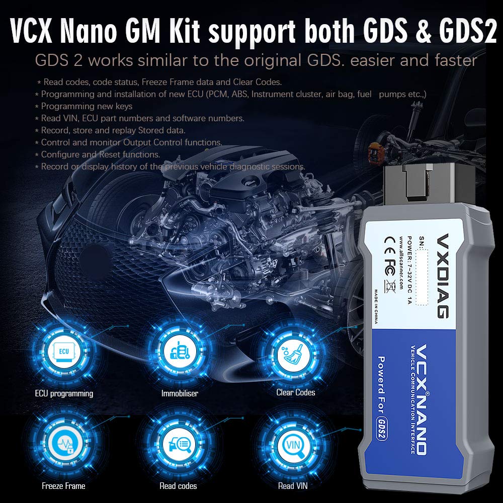 Amazon.co.jp: VXDIAG VCX Nano GDS2 & Tech2Win診断ツール GM/OPEL
